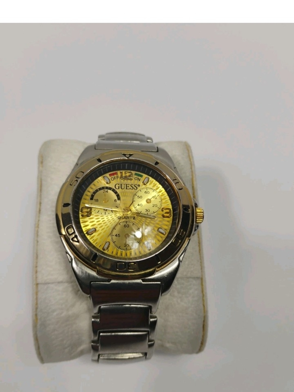 GUESS Two-Tone Gold Dial Stainless Steel Watch